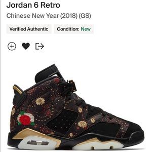 Jordan 6 Retro GS “Chinese New Year”